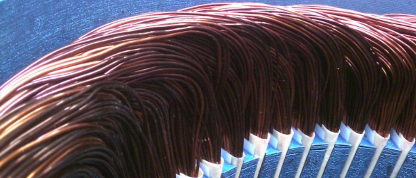 Copper motor windings